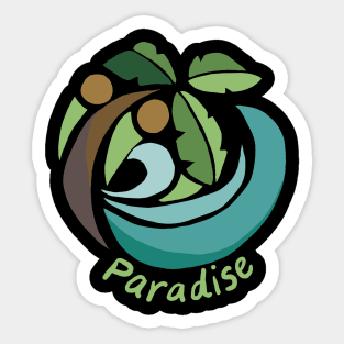 Paradise in Summer Sticker